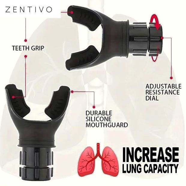 Zentivo BreathePro™ Lung Trainer — Adjustable Breathing Resistance