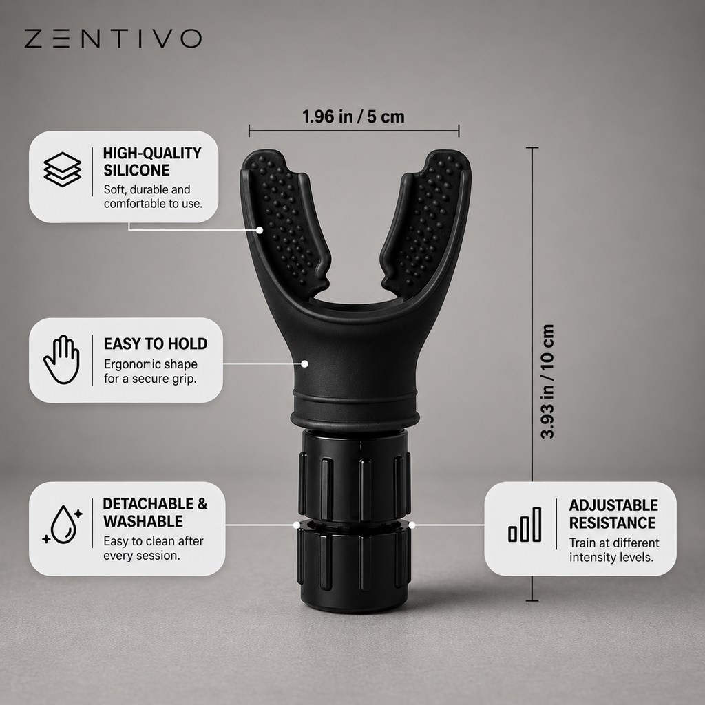 Zentivo BreathePro™ Lung Trainer — Adjustable Breathing Resistance