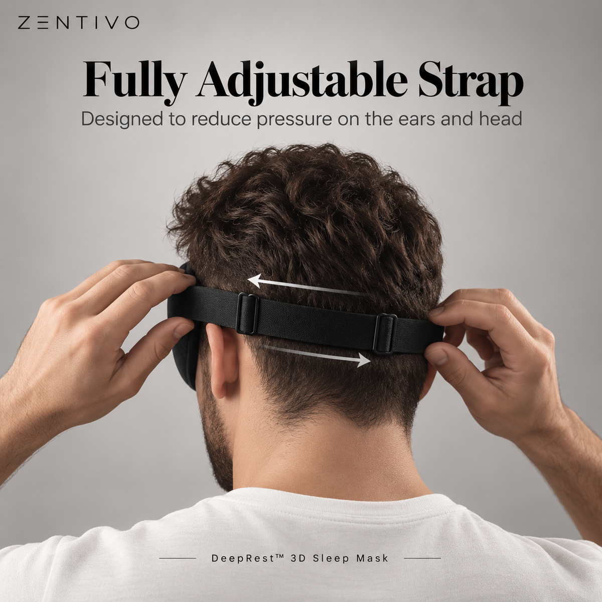 Zentivo DeepRest™ 3D Sleep Mask — Zero-Pressure Comfort