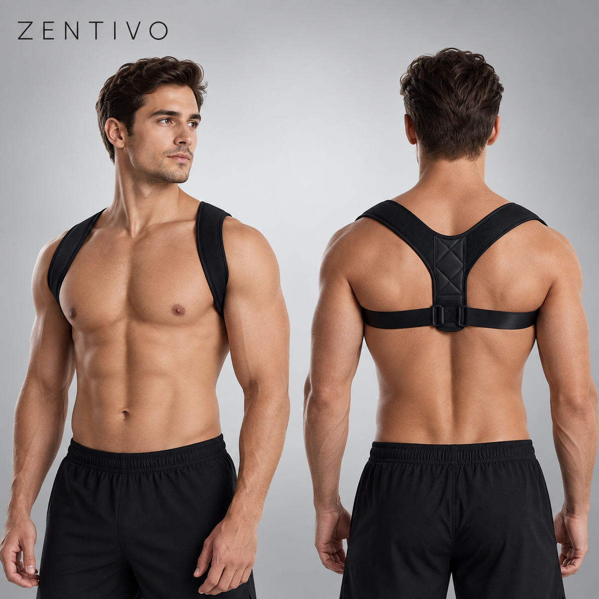 Zentivo AlignPro™ Posture Corrector — Invisible Mesh Support