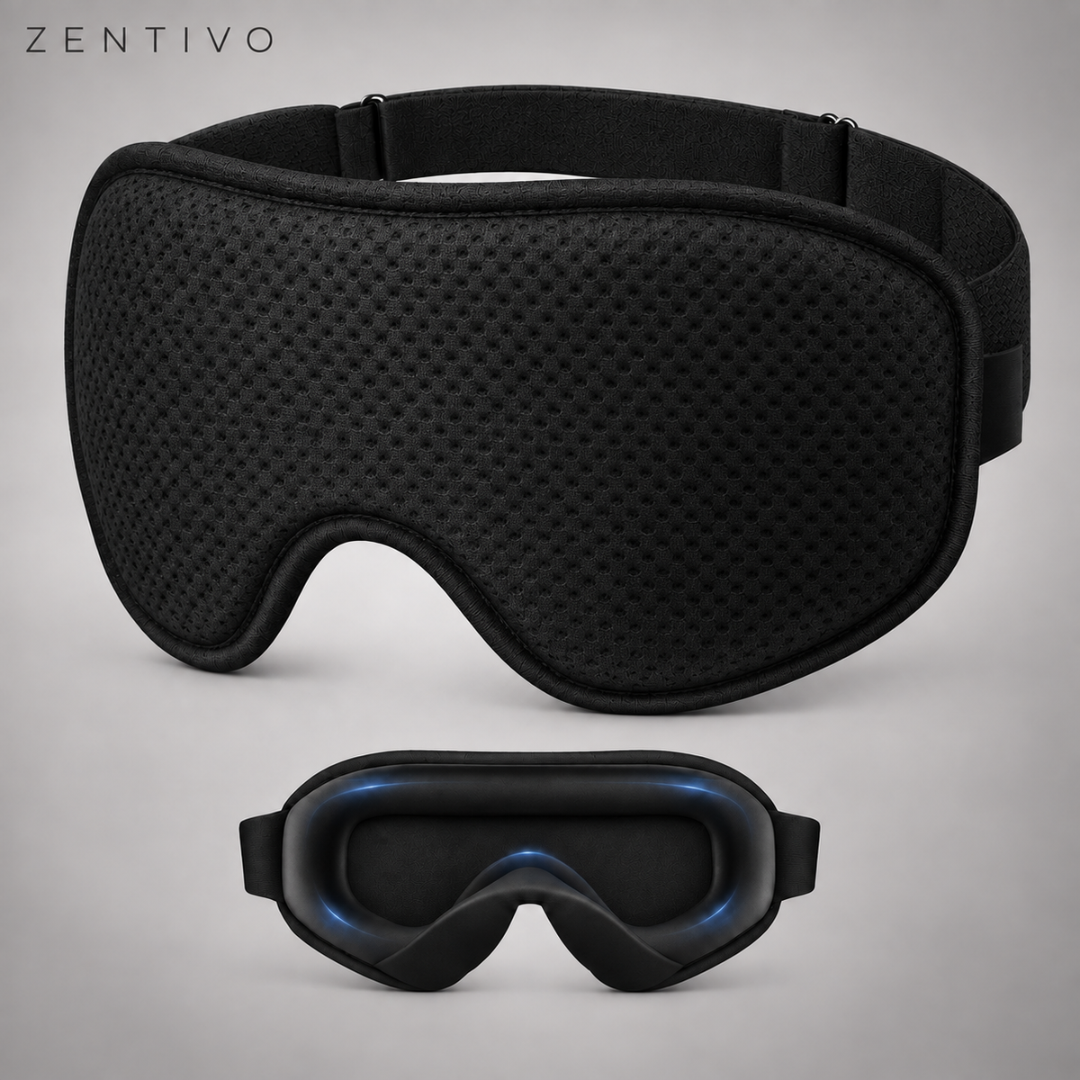 Zentivo DeepRest™ 3D Sleep Mask — Zero-Pressure Comfort