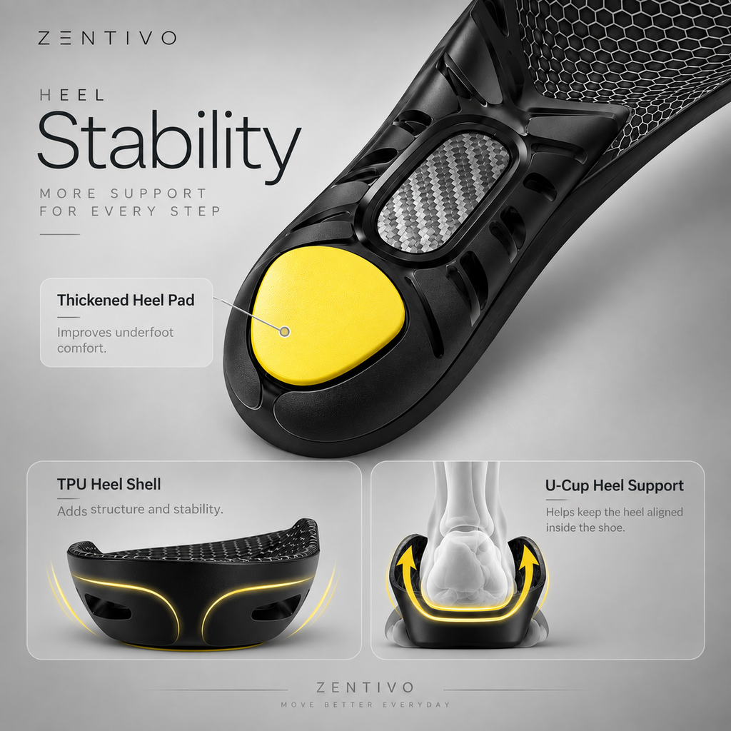 Zentivo StrideCore™ Carbon Insoles