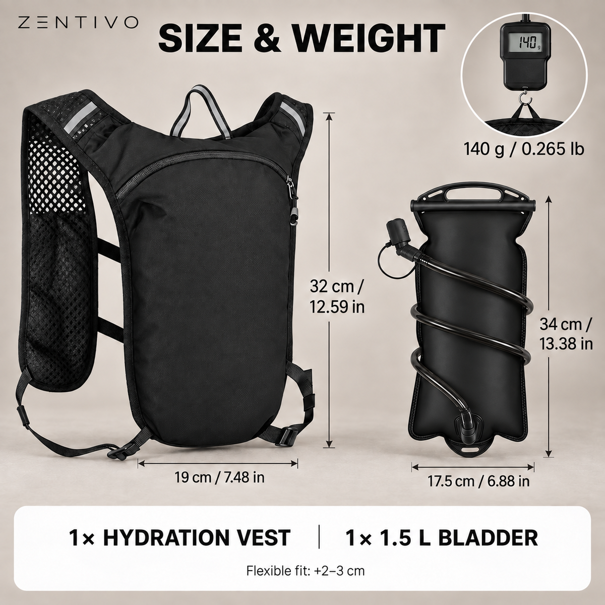 Zentivo HydroStride™ Hydration Running Vest