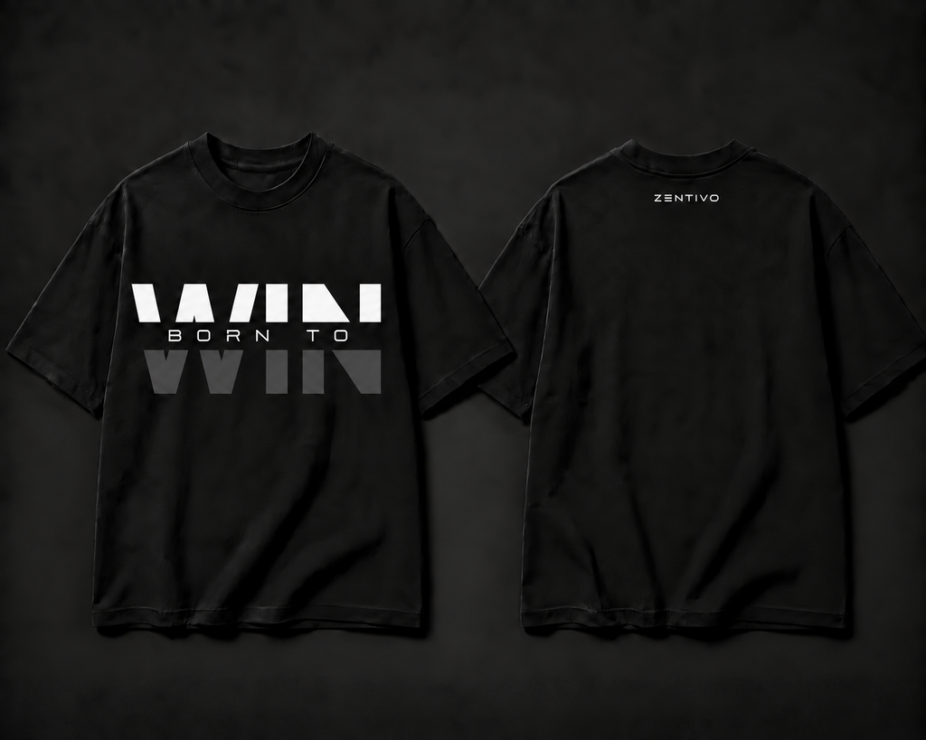 Zentivo Born to Win — Oversized Statement Tee