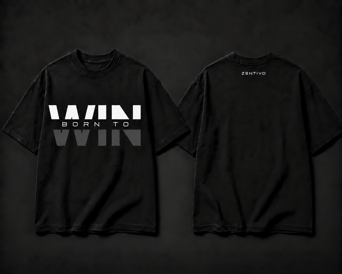 Zentivo Born to Win — Oversized Statement Tee