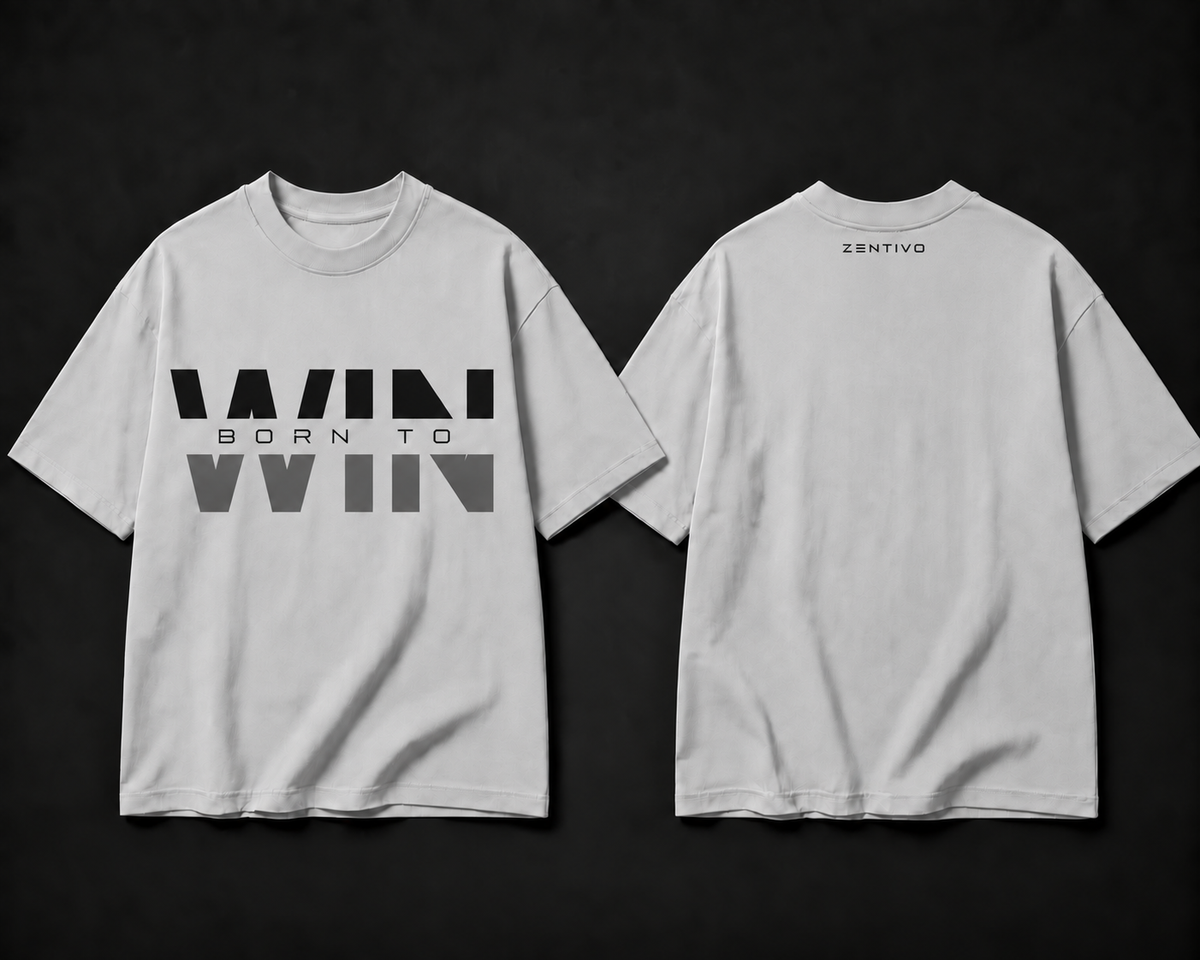Zentivo Born to Win — Oversized Statement Tee