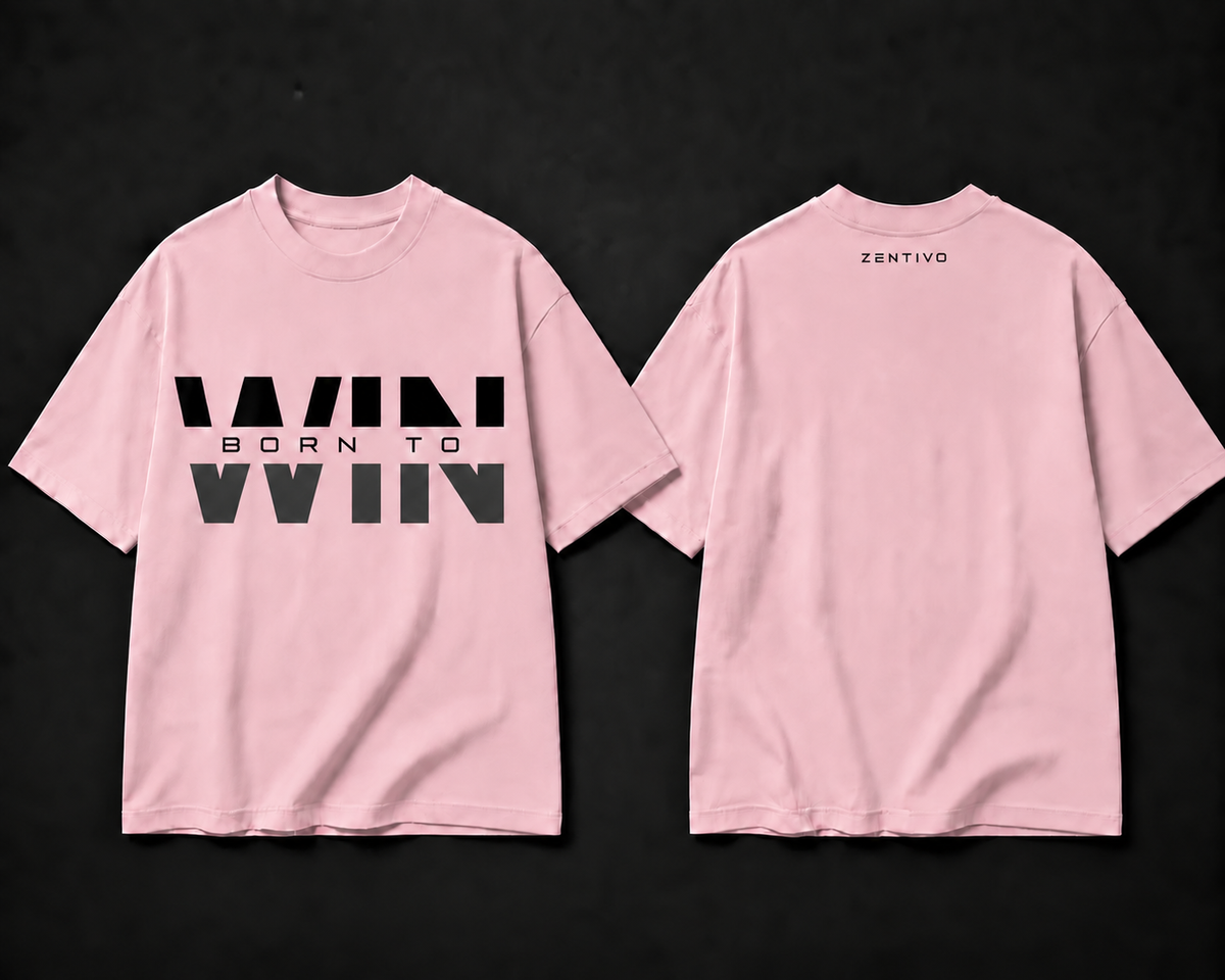 Zentivo Born to Win — Oversized Statement Tee