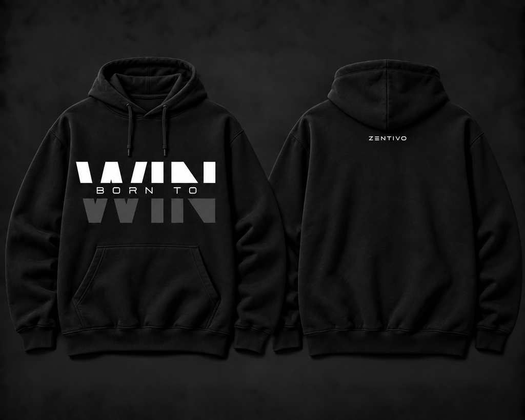 Zentivo Born to Win — Reflection Cotton Hoodie