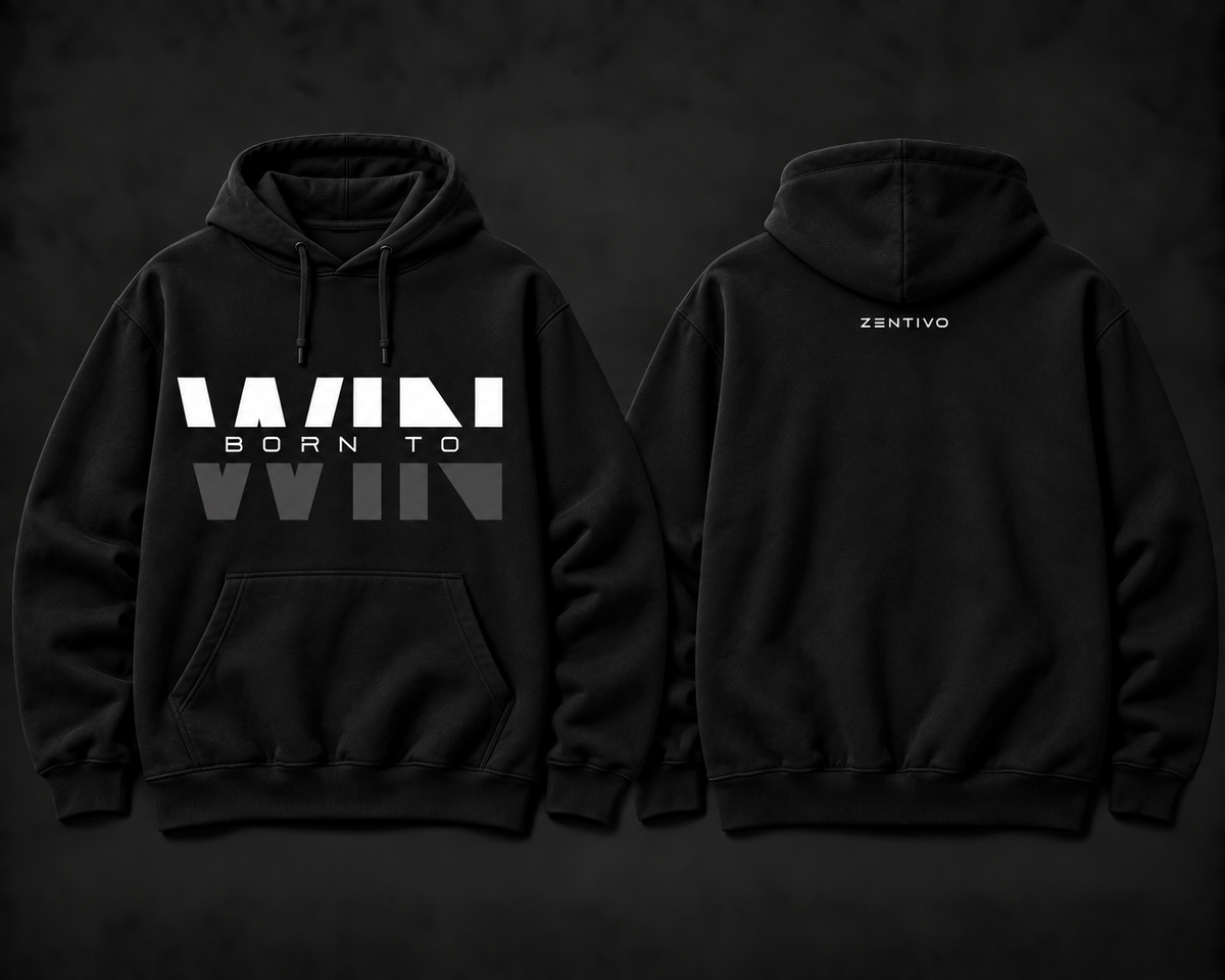 Zentivo Born to Win — Reflection Cotton Hoodie