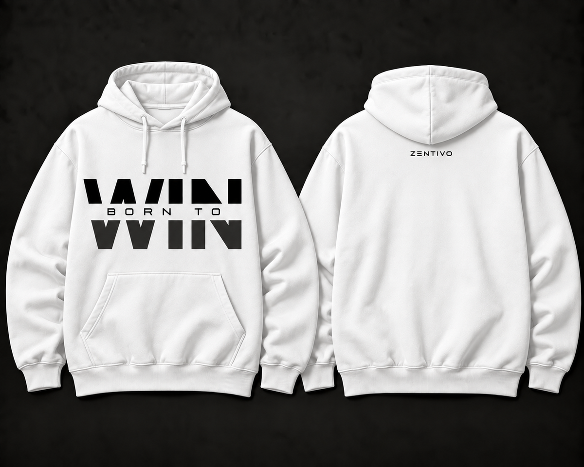 Zentivo Born to Win — Reflection Cotton Hoodie