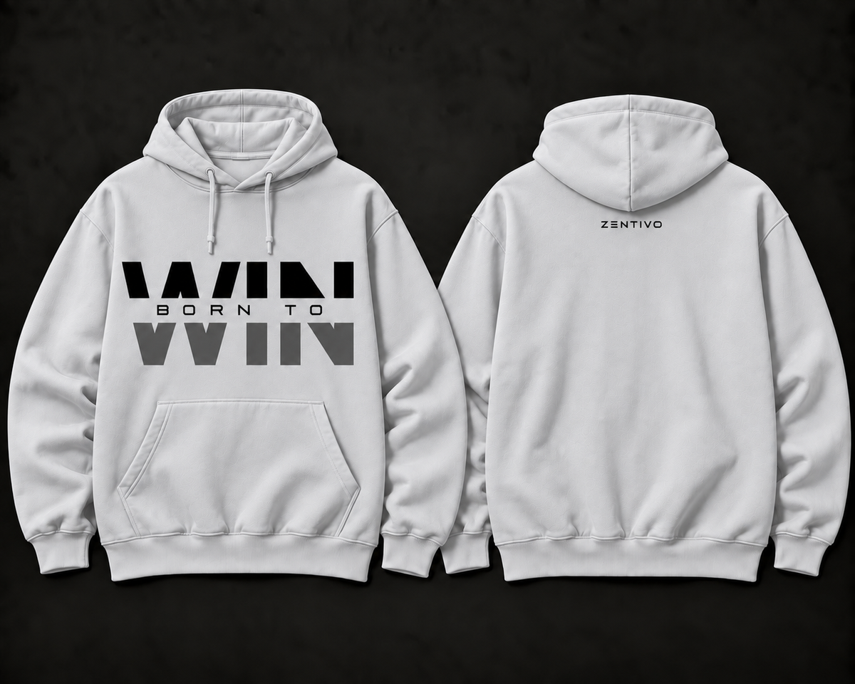 Zentivo Born to Win — Reflection Cotton Hoodie
