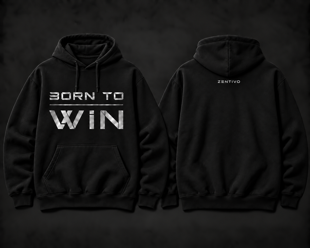 Zentivo Born to Win — Signature Cotton Hoodie