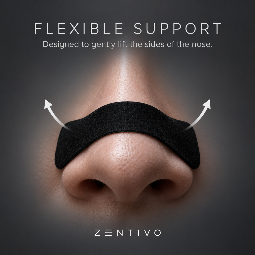 Zentivo AirFlow Nasal Strips — Clearer Breathing for Sleep & Training