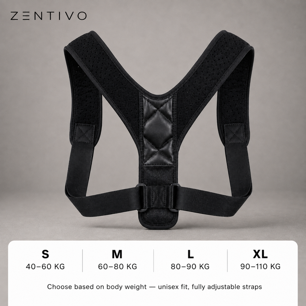 Zentivo AlignPro™ Posture Corrector — Invisible Mesh Support