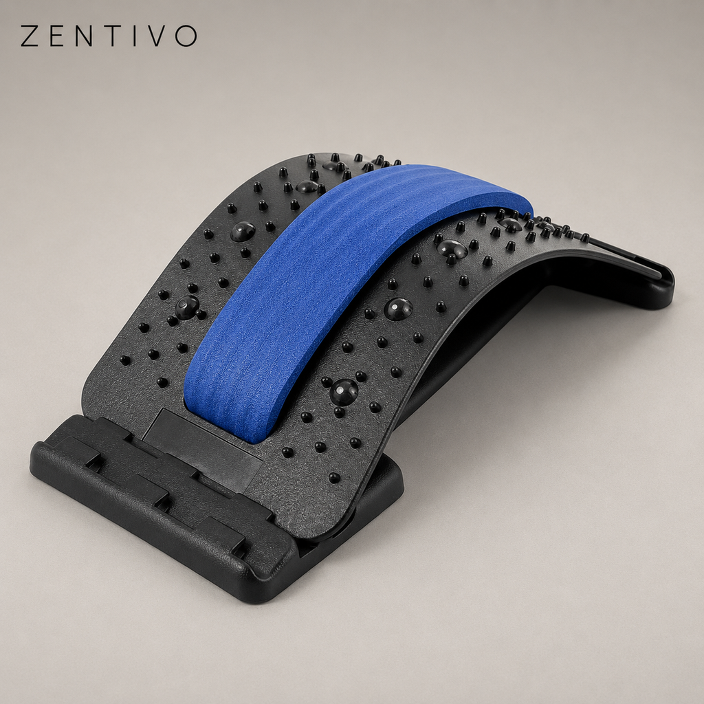 Zentivo SpineRelief Back Stretcher — Adjustable Decompression Support
