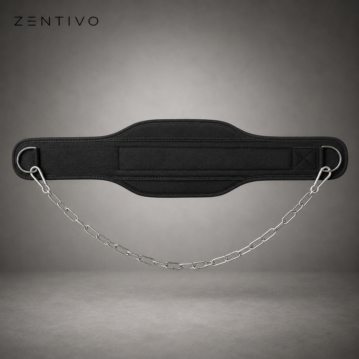 Zentivo IronLink Weighted Dip Belt — Steel-Chain Load Support
