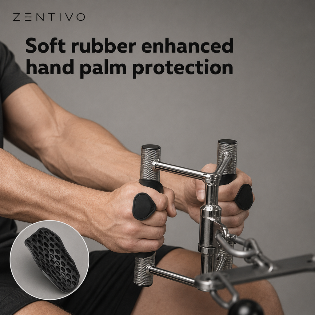 Zentivo PalmShield Workout Grips — Ergonomic Lifting Pads