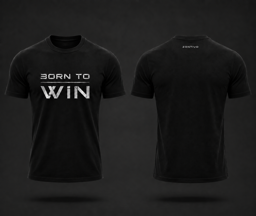 Zentivo Born to Win — Athletic Fit Cotton Tee