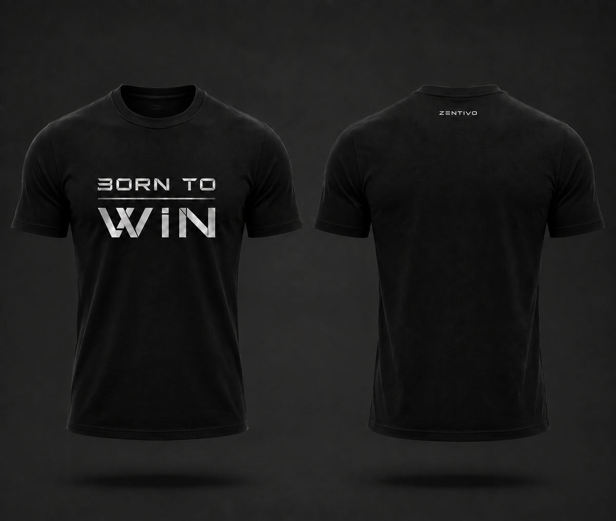 Zentivo Born to Win — Athletic Fit Cotton Tee