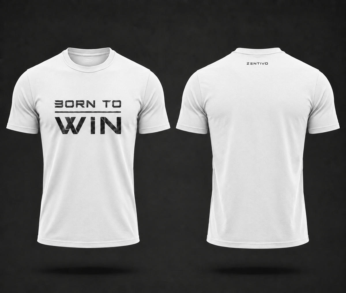 Zentivo Born to Win — Athletic Fit Cotton Tee