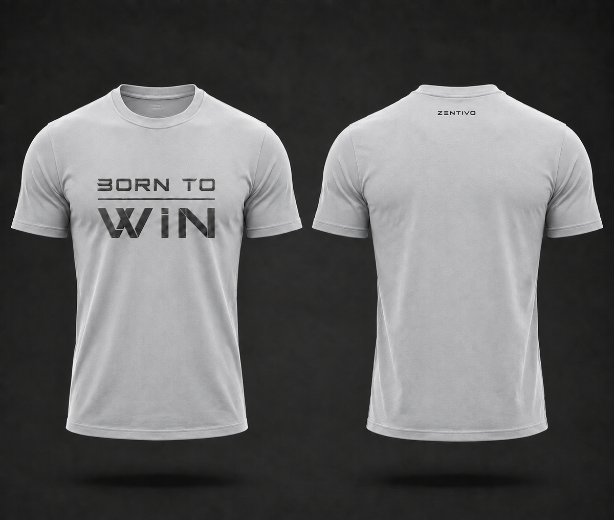 Zentivo Born to Win — Athletic Fit Cotton Tee
