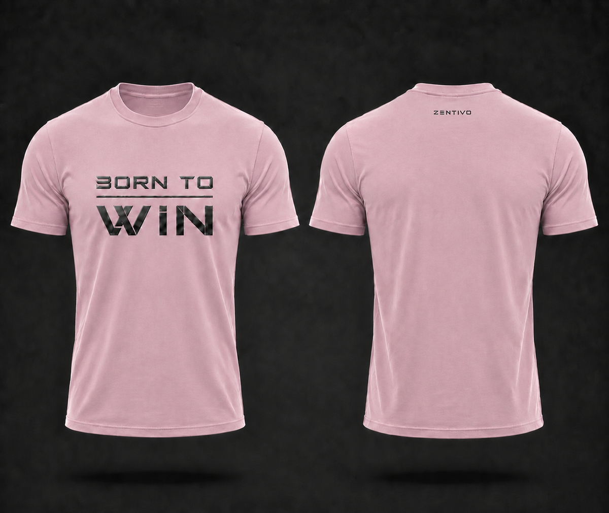 Zentivo Born to Win — Athletic Fit Cotton Tee
