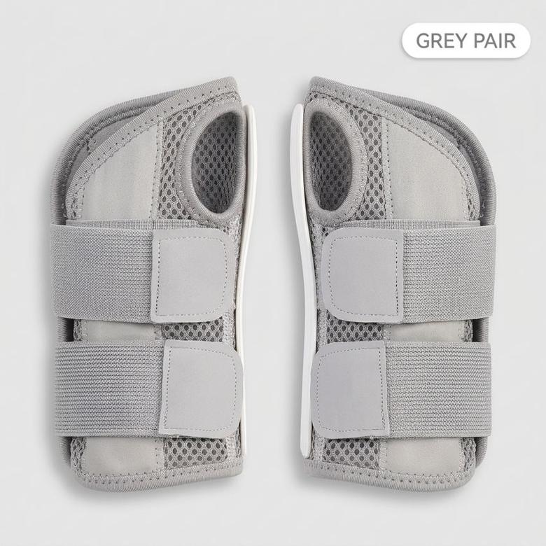 Grey Pair variant wrist brace two grey braces