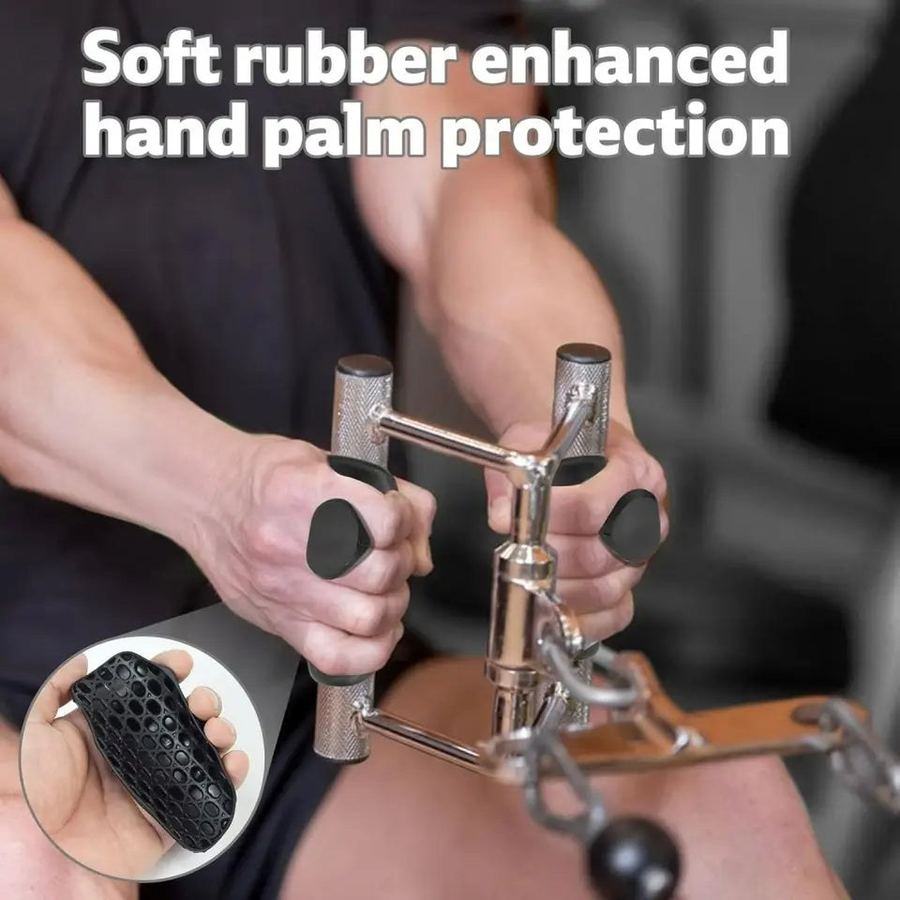 Anti-Slip Workout Grips in use