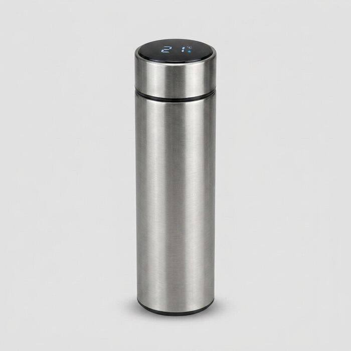 Smart Thermos Bottle Silver
