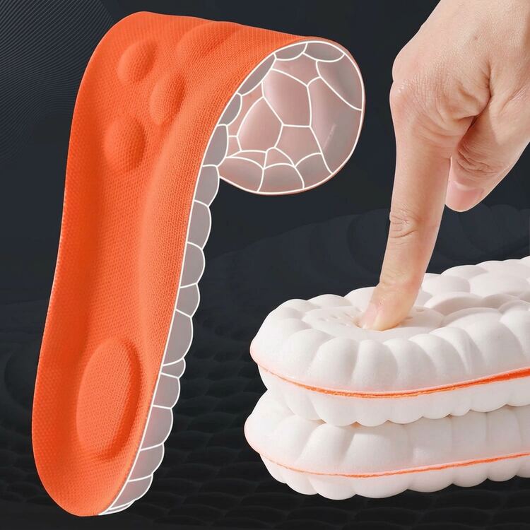 Orange variant Sport Performance Insoles latex cushion