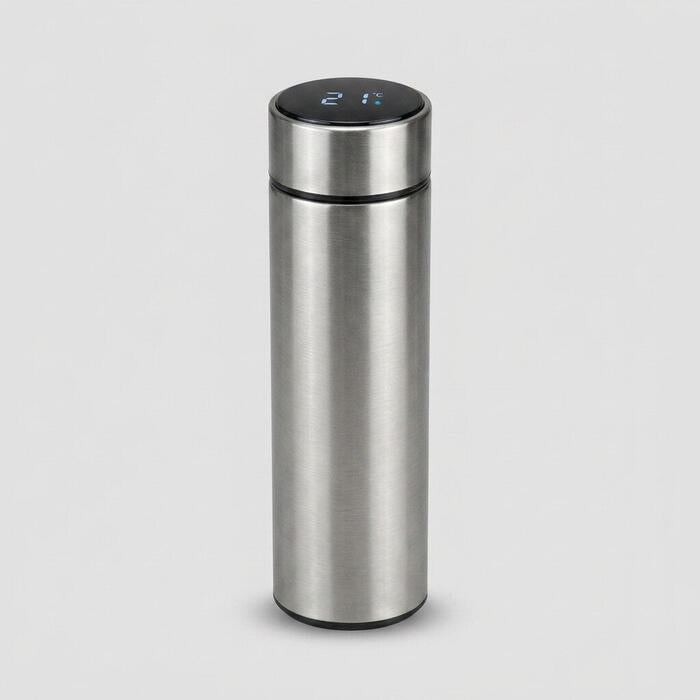 Smart Thermos Bottle 500ml - Silver variant